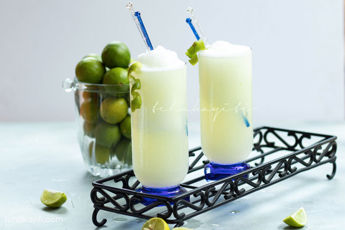 What makes this limeade special? it is blended with the whole fruit! Makes for one delicious drink. | tchakayiti.com