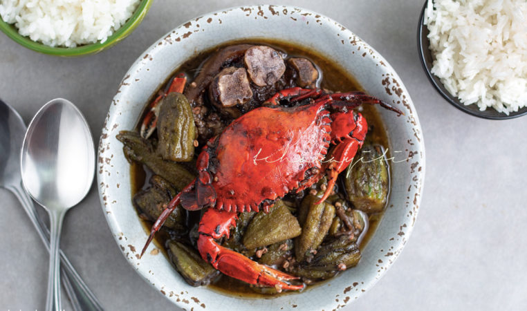 Try this Haitian okra stew. Infused with black mushroom, blue crabs and pork meat, it will leave you begging for seconds...and thirds. | tchakayiti.com