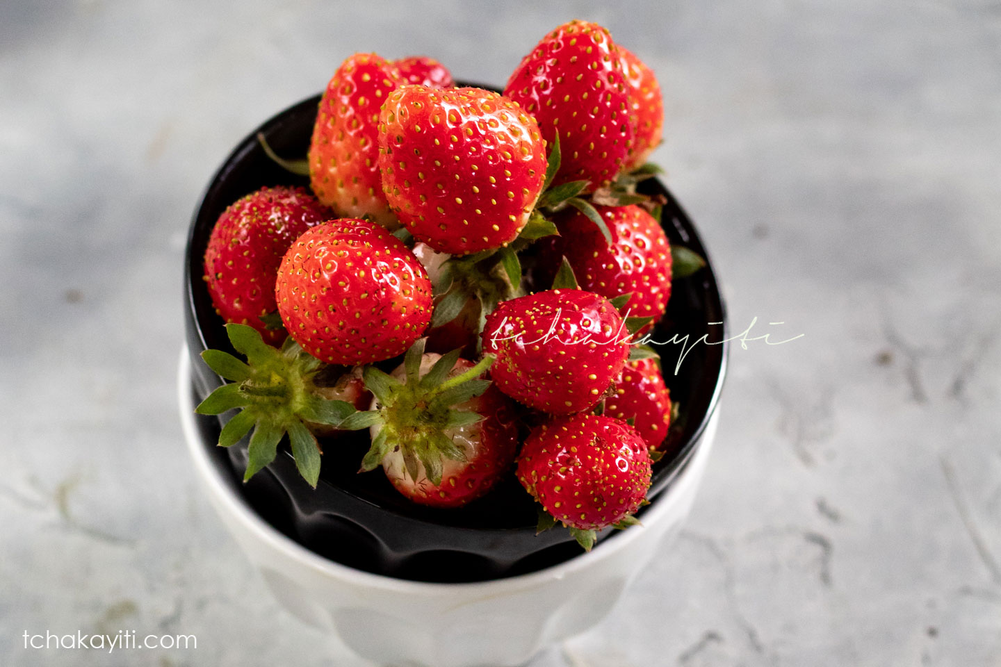 These strawberries are straight from our garden in Haiti. They're tiny but packed with flavors. | tchakayiti.com