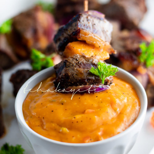 Grilled beef filet pair well with a savory mango sauce. A must have on your summer grilling list. | tchakayiti.com