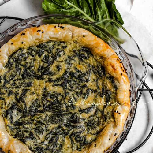 Spinach pie with a Haitian spin